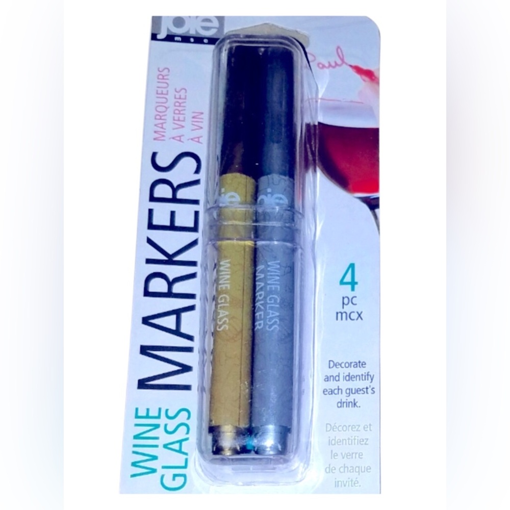 🔥$5 Bundled🔥 JOIE Wine Glass Markers Set